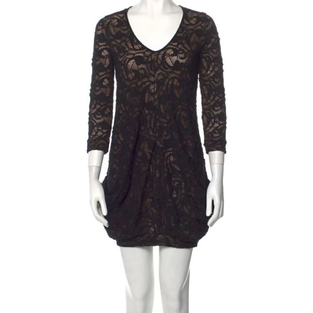 Anne Fontaine Black Lace Bubble Dress Sz. 36 (US 0-2)